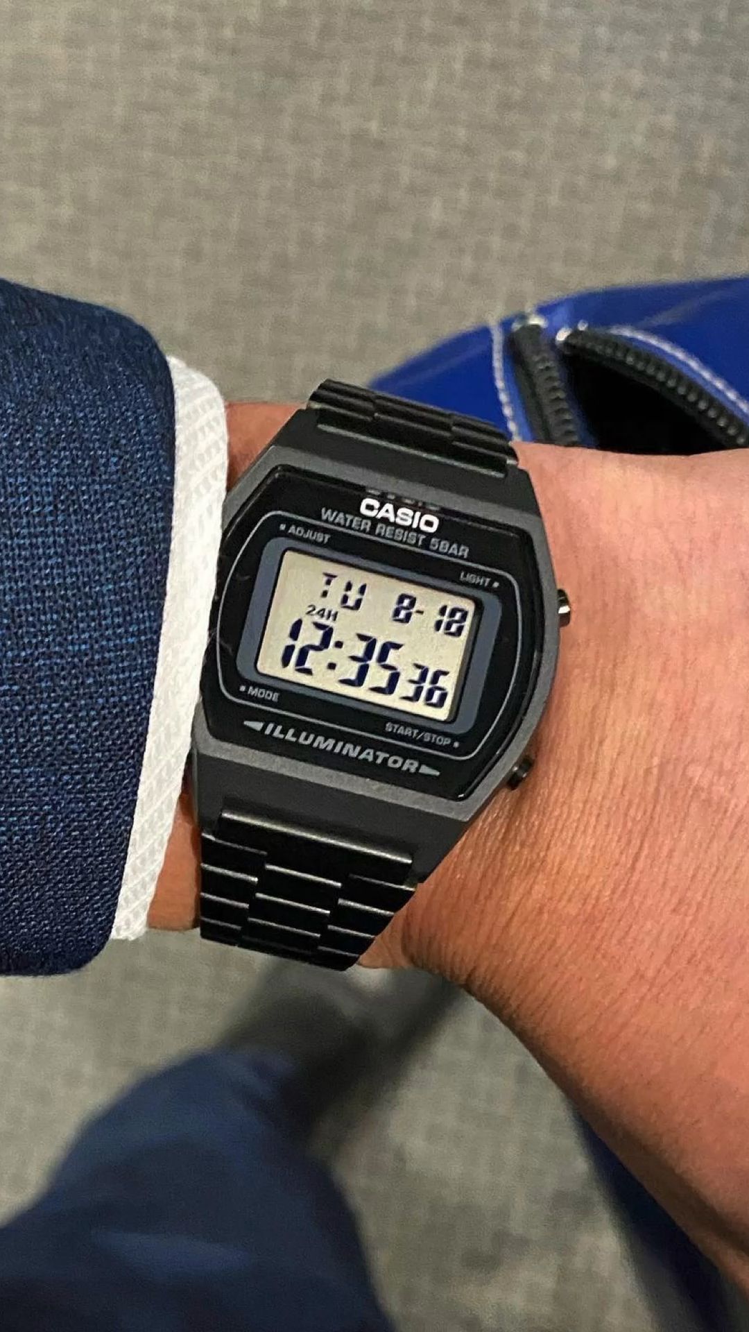 RELOJ CASIO METAL NEGRO B640WB