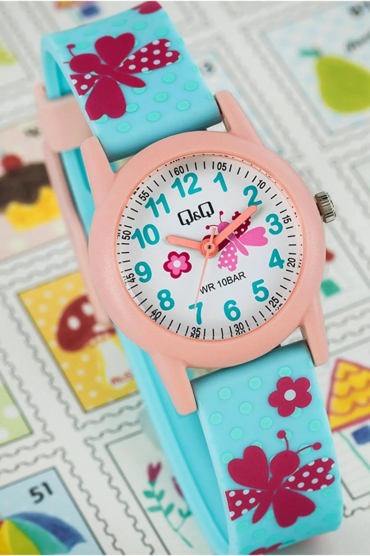 RELOJ Q&Q 015Y MARIPOSAS