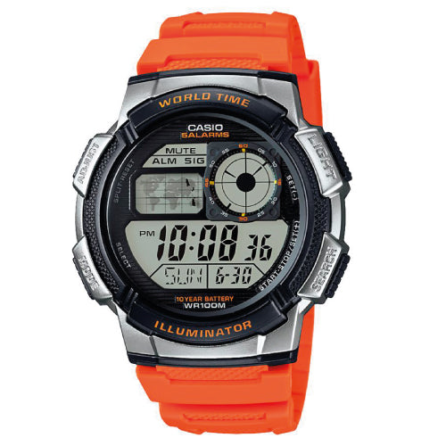 RELOJ CASIO DIGITAL NARANJA 4BVDF