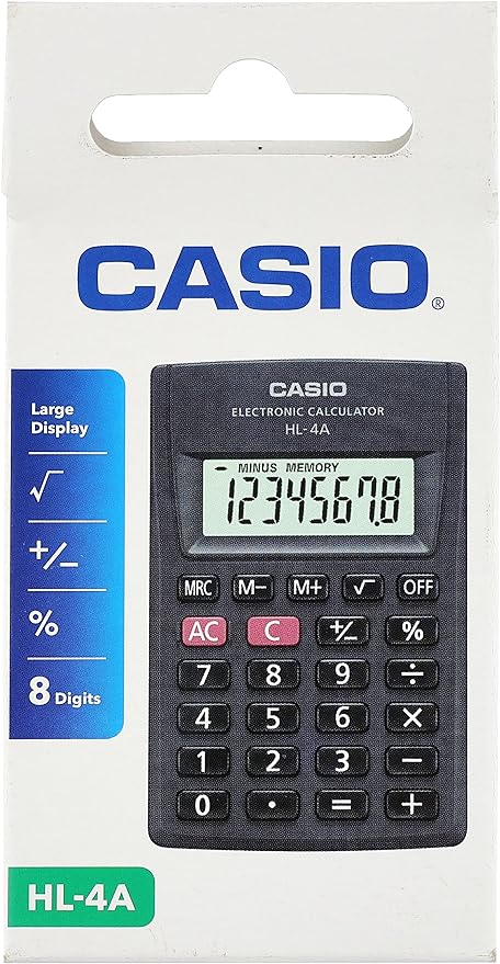CALCULADORA DE BOLSILLO CASIO HL-4A