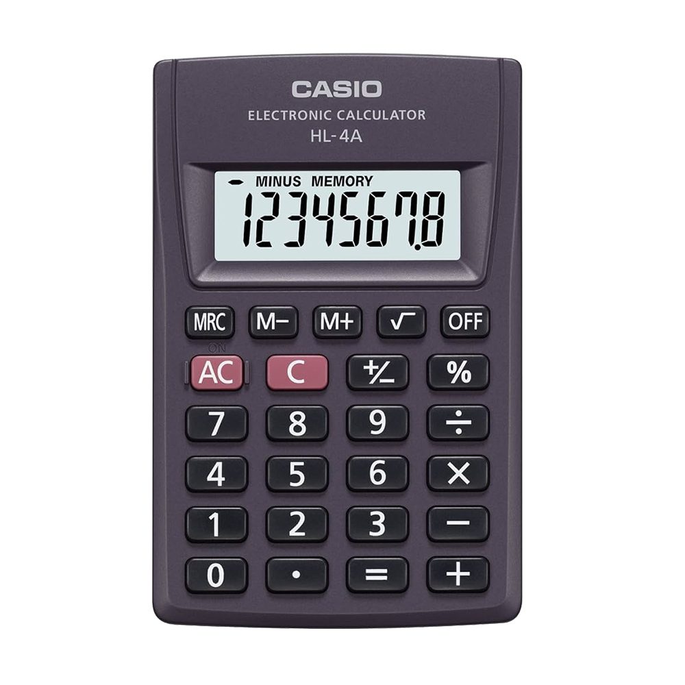 CALCULADORA DE BOLSILLO CASIO HL-4A