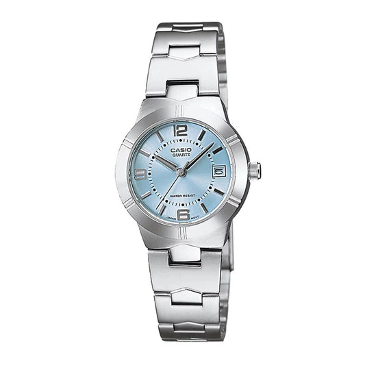 RELOJ CASIO FONDO CELESTE