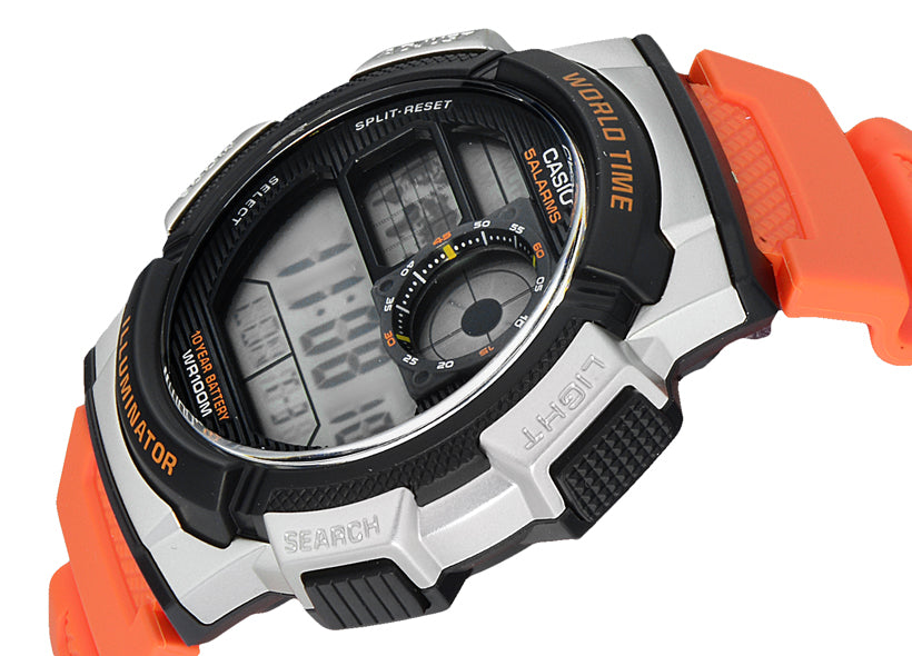 RELOJ CASIO DIGITAL NARANJA 4BVDF