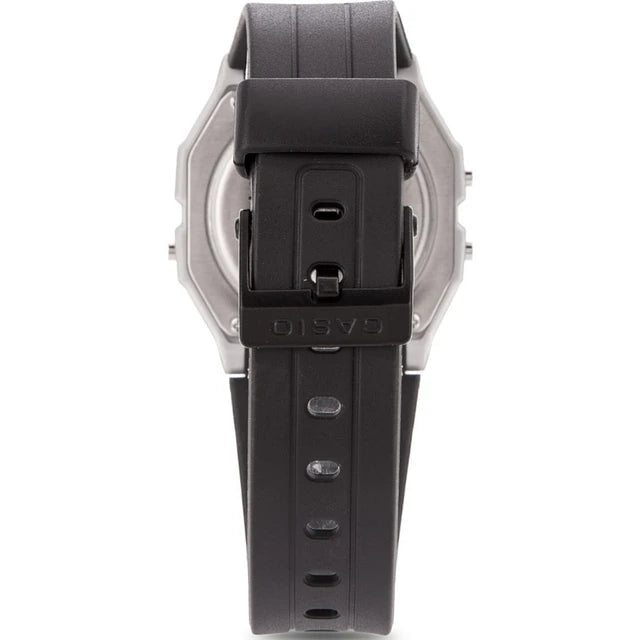 RELOJ CASIO RESINA PLATEADO/ NEGRO 9A