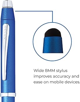 BOLÍGRAFO TECH3+ STYLUS AZUL CROMADO