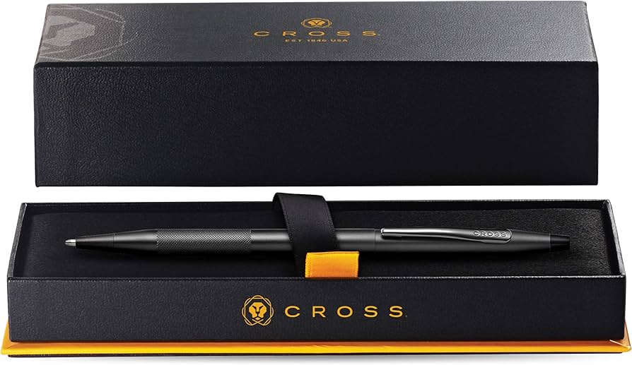 BOLÍGRAFO CROSS CLASSIC CENTURY PVD NEGRO MICRO MOLETEADO