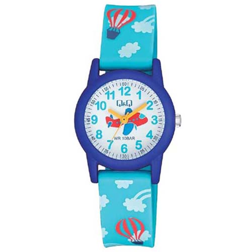 RELOJ Q&Q NIÑO 18Y AZUL / CELESTE