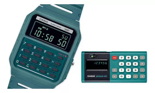 RELOJ CASIO VINTAGE EDGY COLECCIÓN CALCULADORA CA-53WF-1B