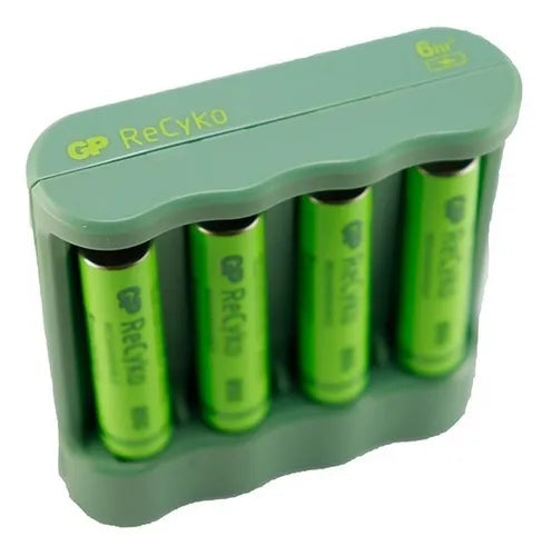 CARGADOR RECYKO PARA BATERÍAS + 4 AAA 850 mah