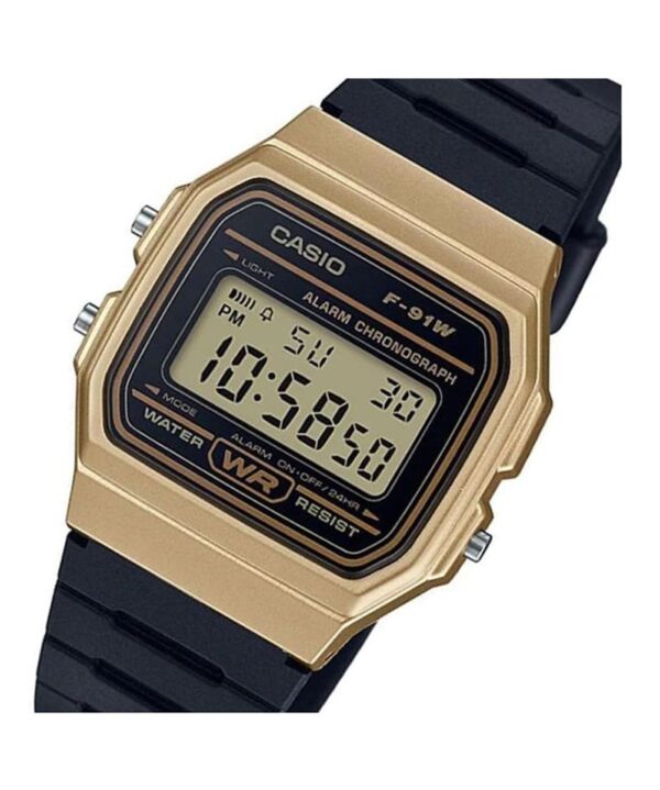 RELOJ CASIO RESINA DORADO/ NEGRO 9A