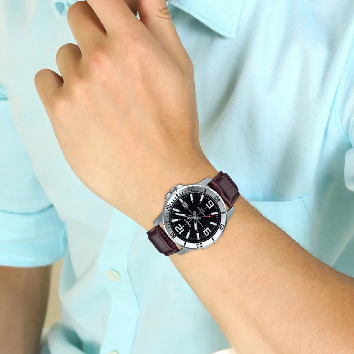 RELOJ CASIO CUERO 1GL-1BV