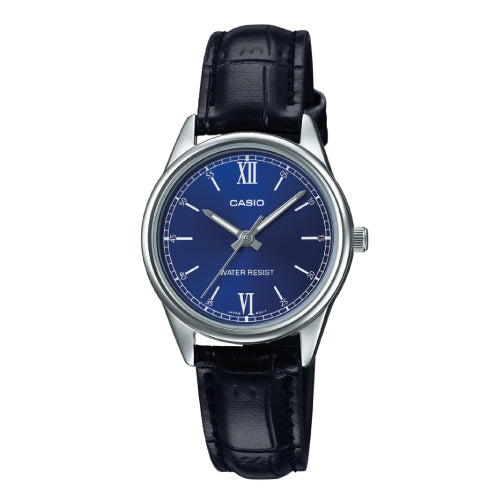 RELOJ CASIO CUERO PANTALLA AZUL 2B