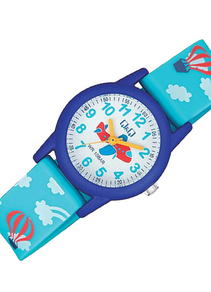 RELOJ Q&Q NIÑO 18Y AZUL / CELESTE