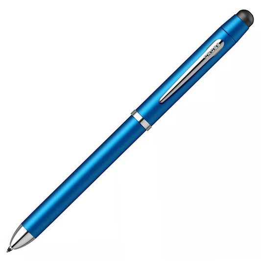BOLÍGRAFO TECH3+ STYLUS AZUL CROMADO
