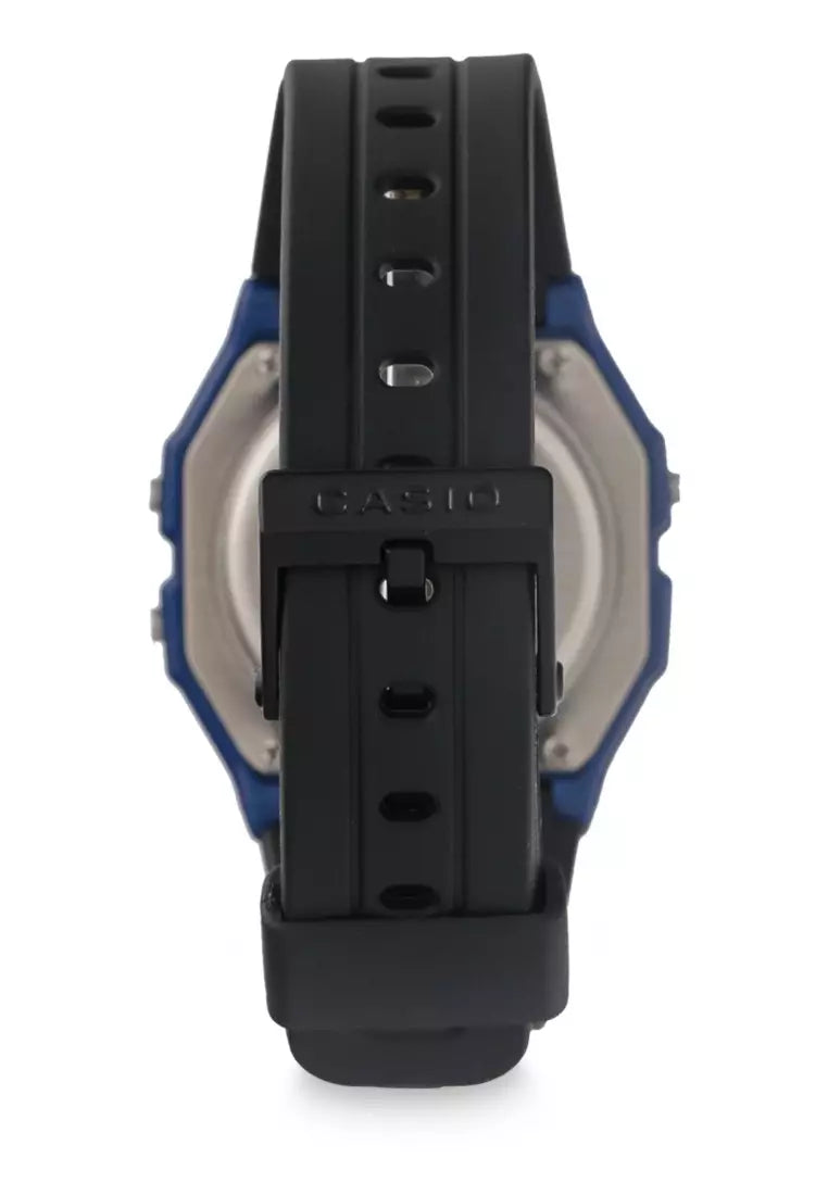 RELOJ CASIO RESINA AZUL/ NEGRO F-91