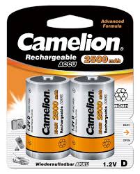 BATERÍA TIPO D CAMELION 2,500 MAH