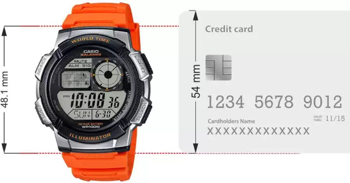 RELOJ CASIO DIGITAL NARANJA 4BVDF