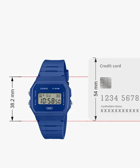 RELOJ CASIO F-91WB-2A1