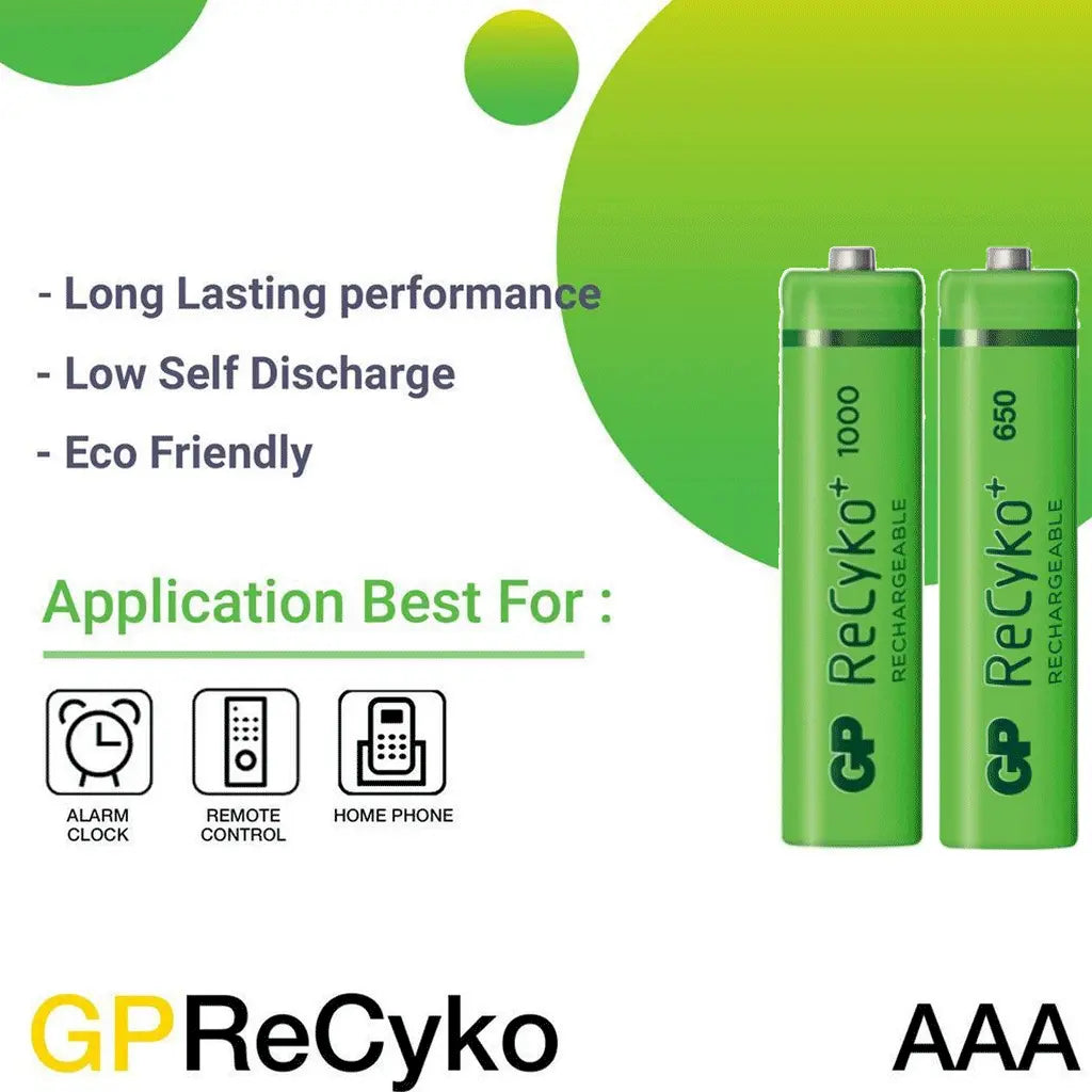 BATERÍAS AAA GP RECYKO 950 MAH